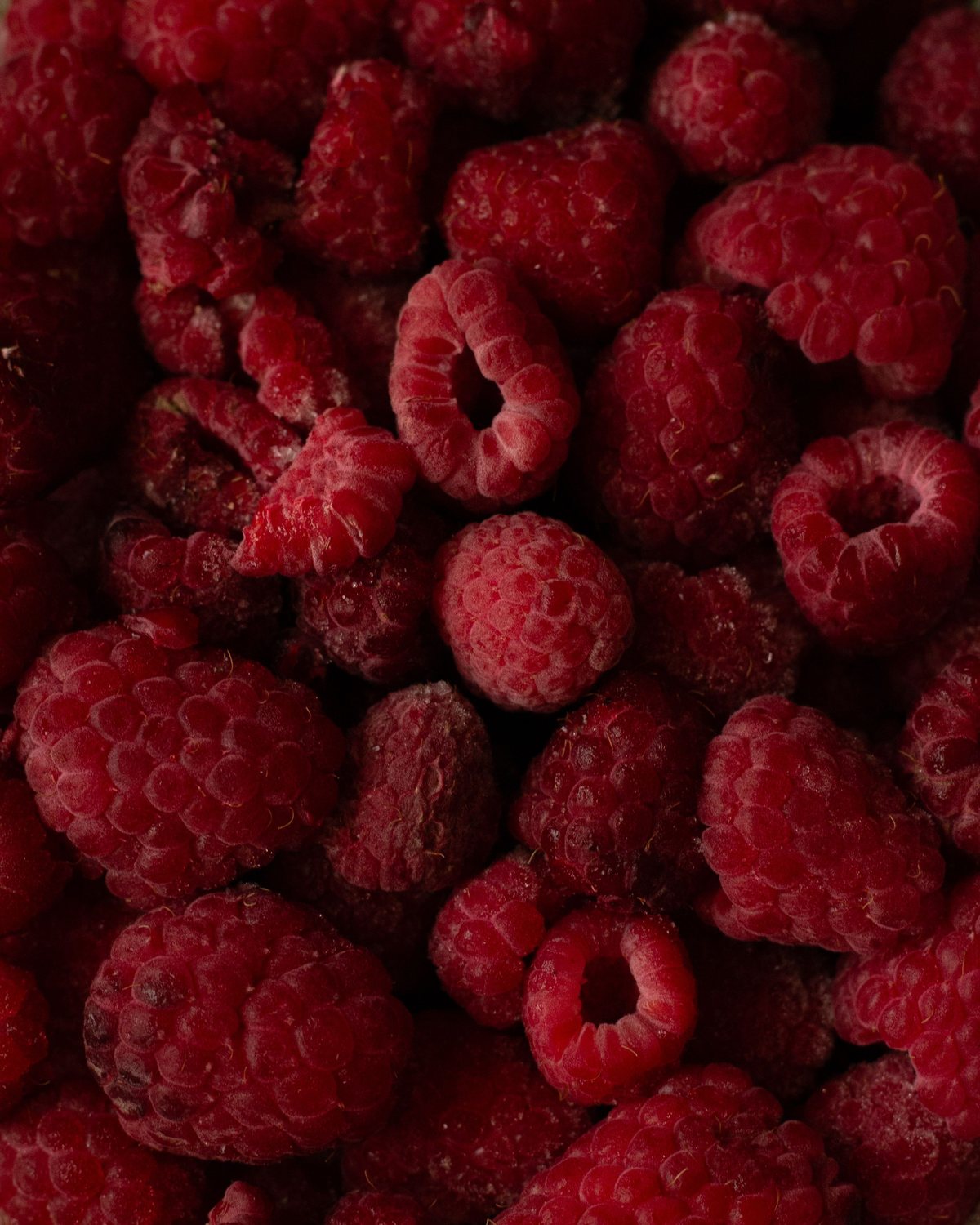 Fresh ripe raspberries